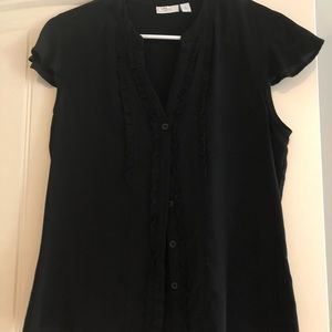 Black button up blouse